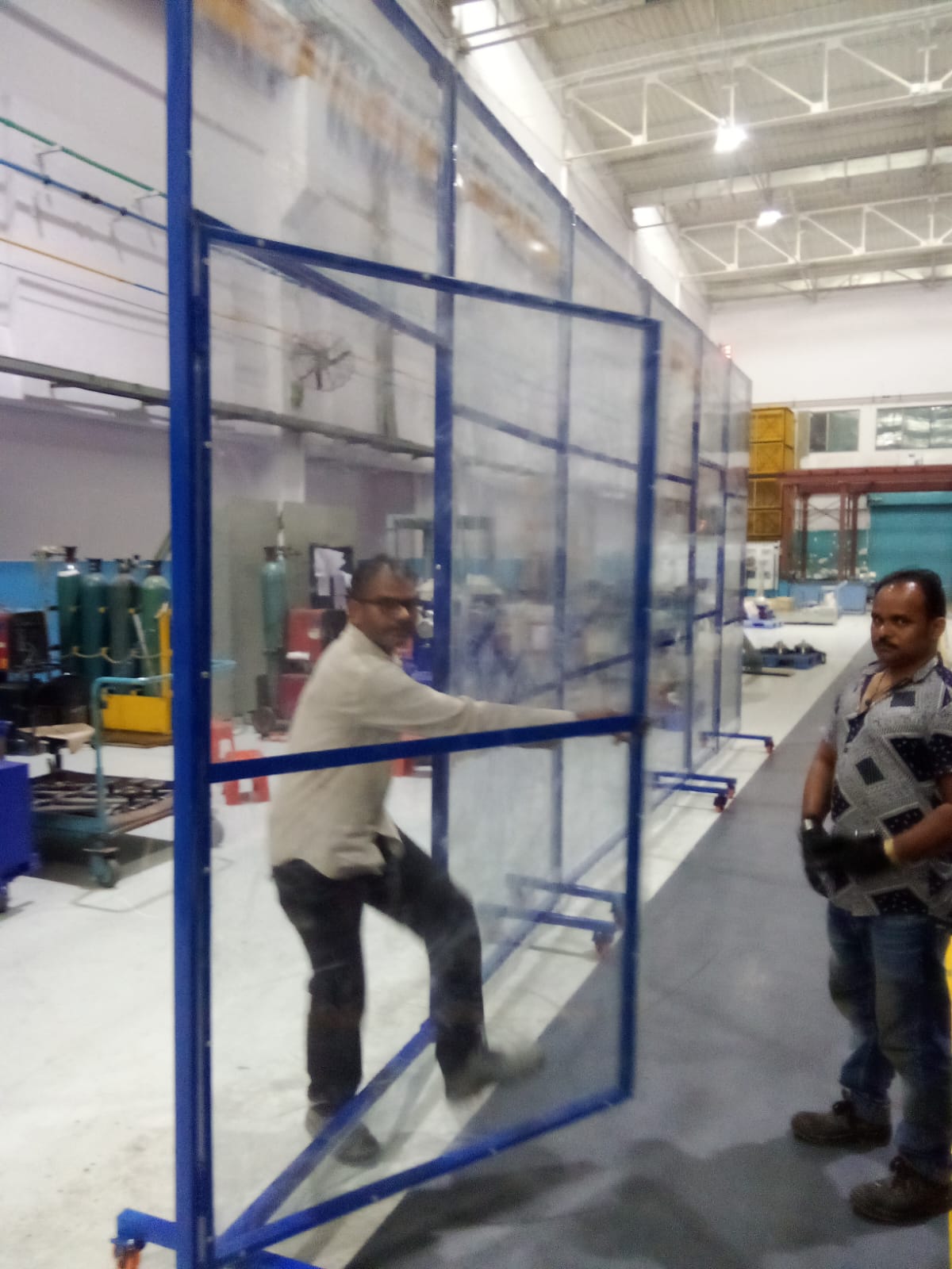 Fixed industrial partition